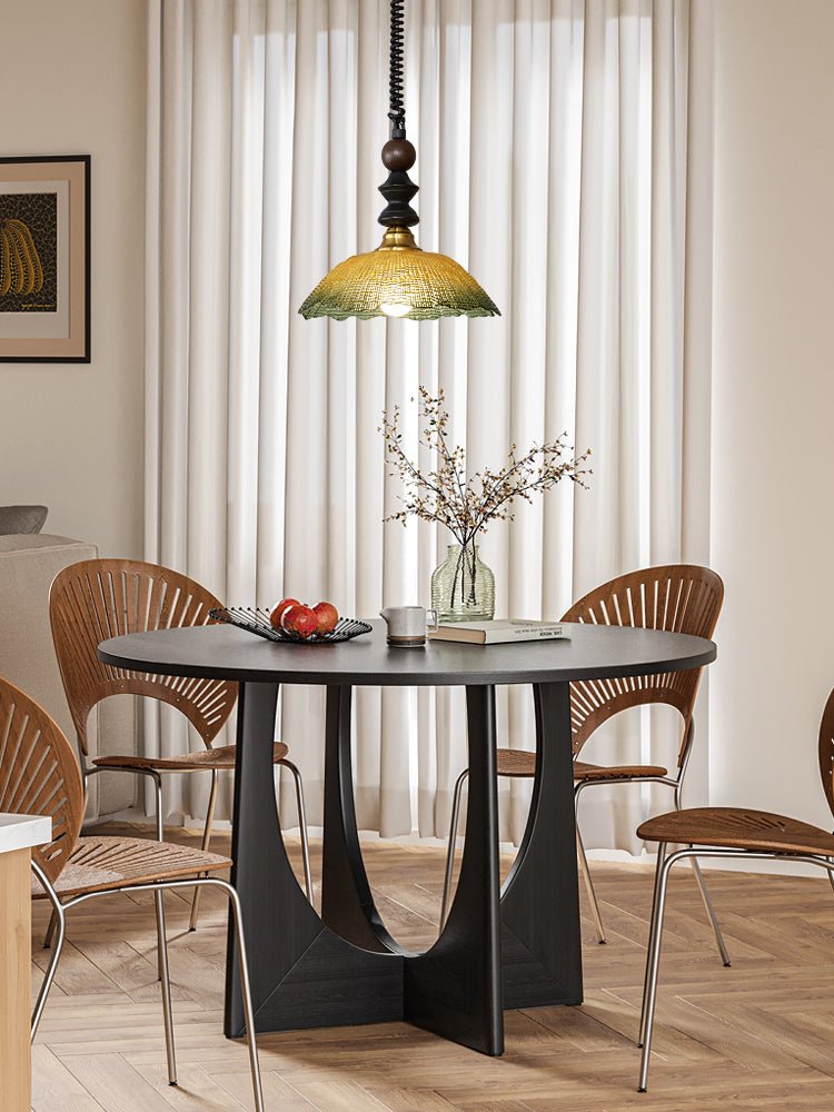 Nydoreth Elegance Vintage Art Wood Pendant Lamp