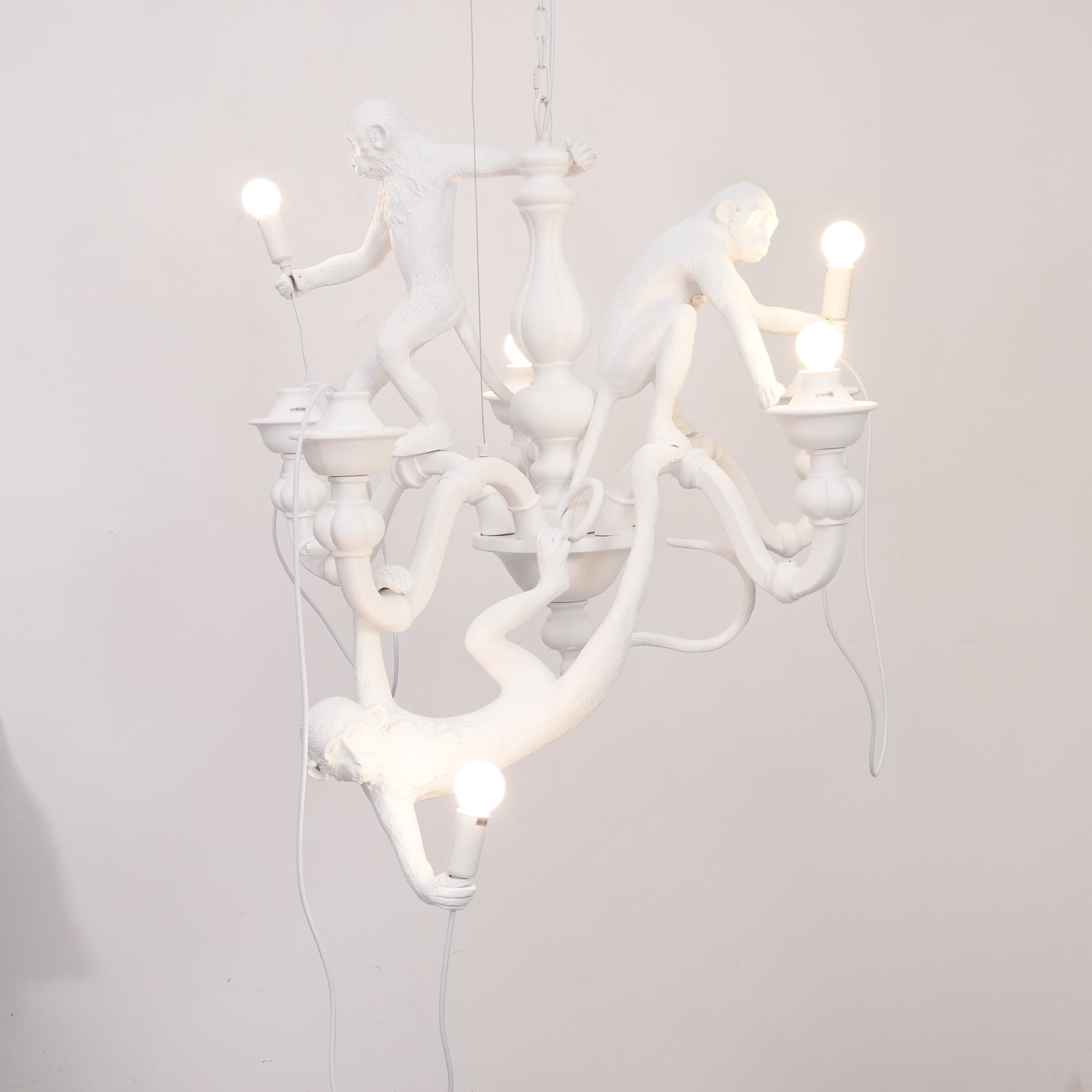 Tixor Chandelier Monkey Black Playful Sculpture