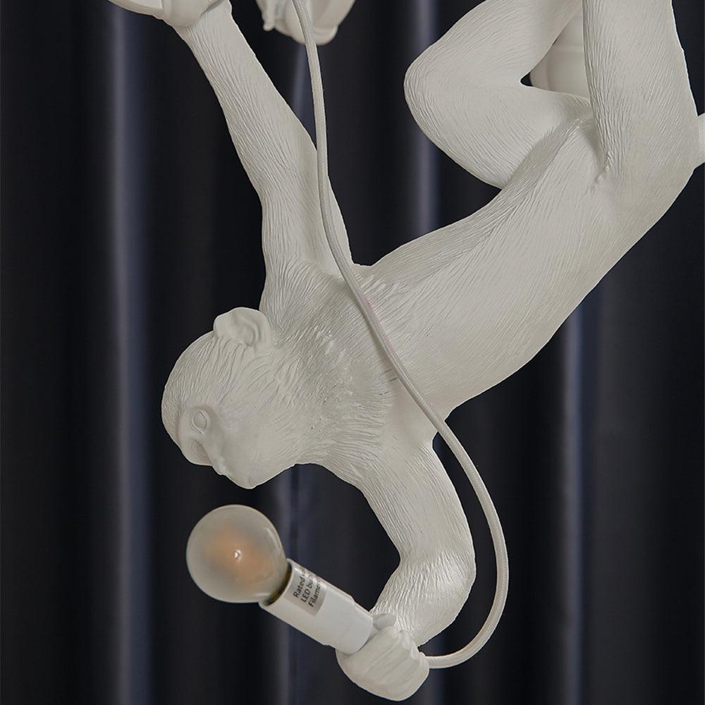 Tixor Chandelier Monkey Black Playful Sculpture