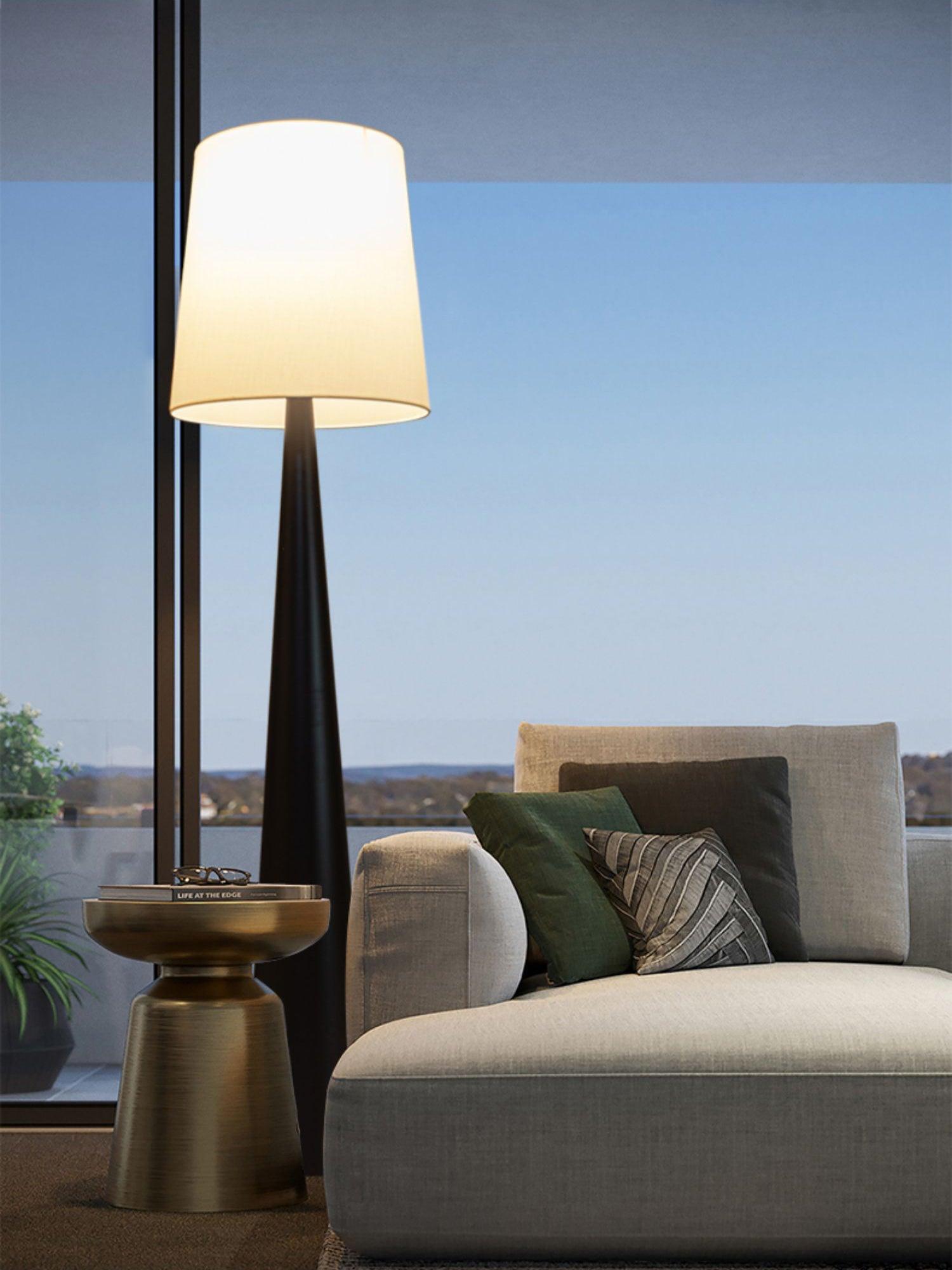 Linania Fabric Minimalist Floor Lamp