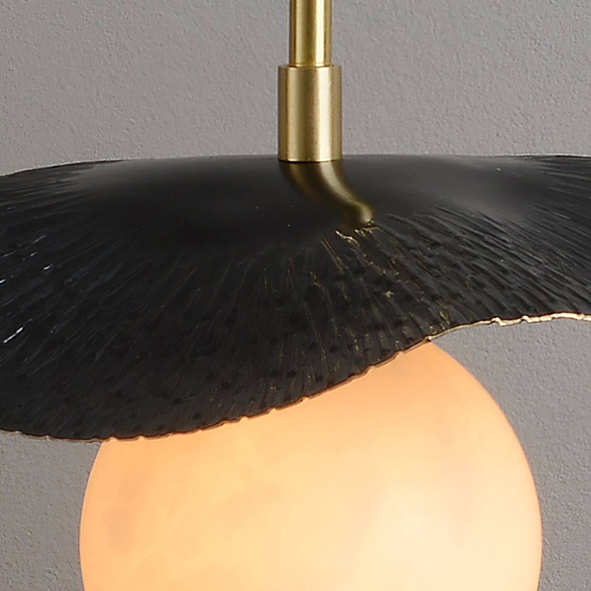 Zaraeen Modern Minimalist Brass Alabaster Pendant Light
