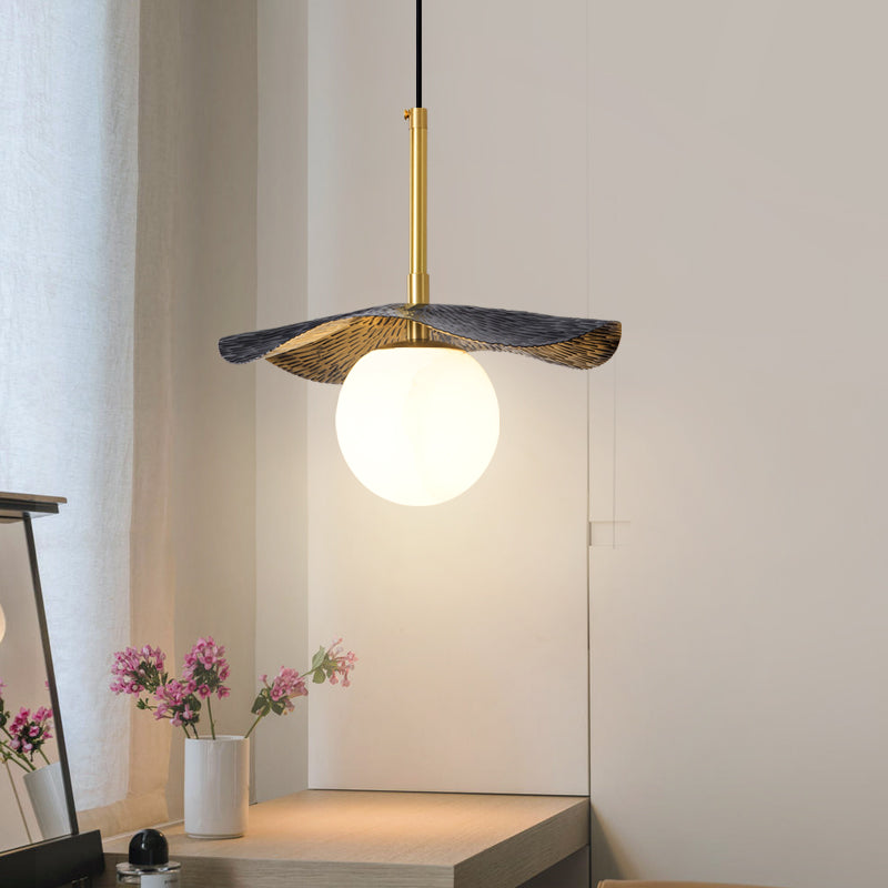 Zaraeen Modern Minimalist Brass Alabaster Pendant Light