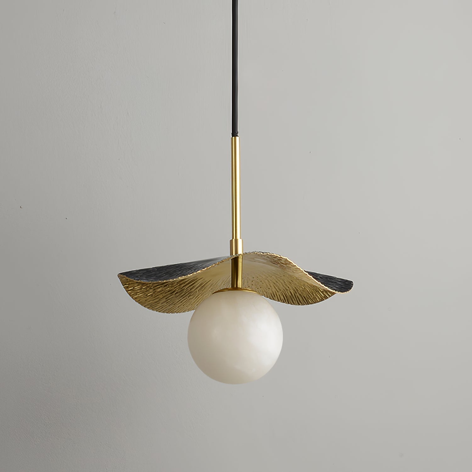 Zaraeen Modern Minimalist Brass Alabaster Pendant Light