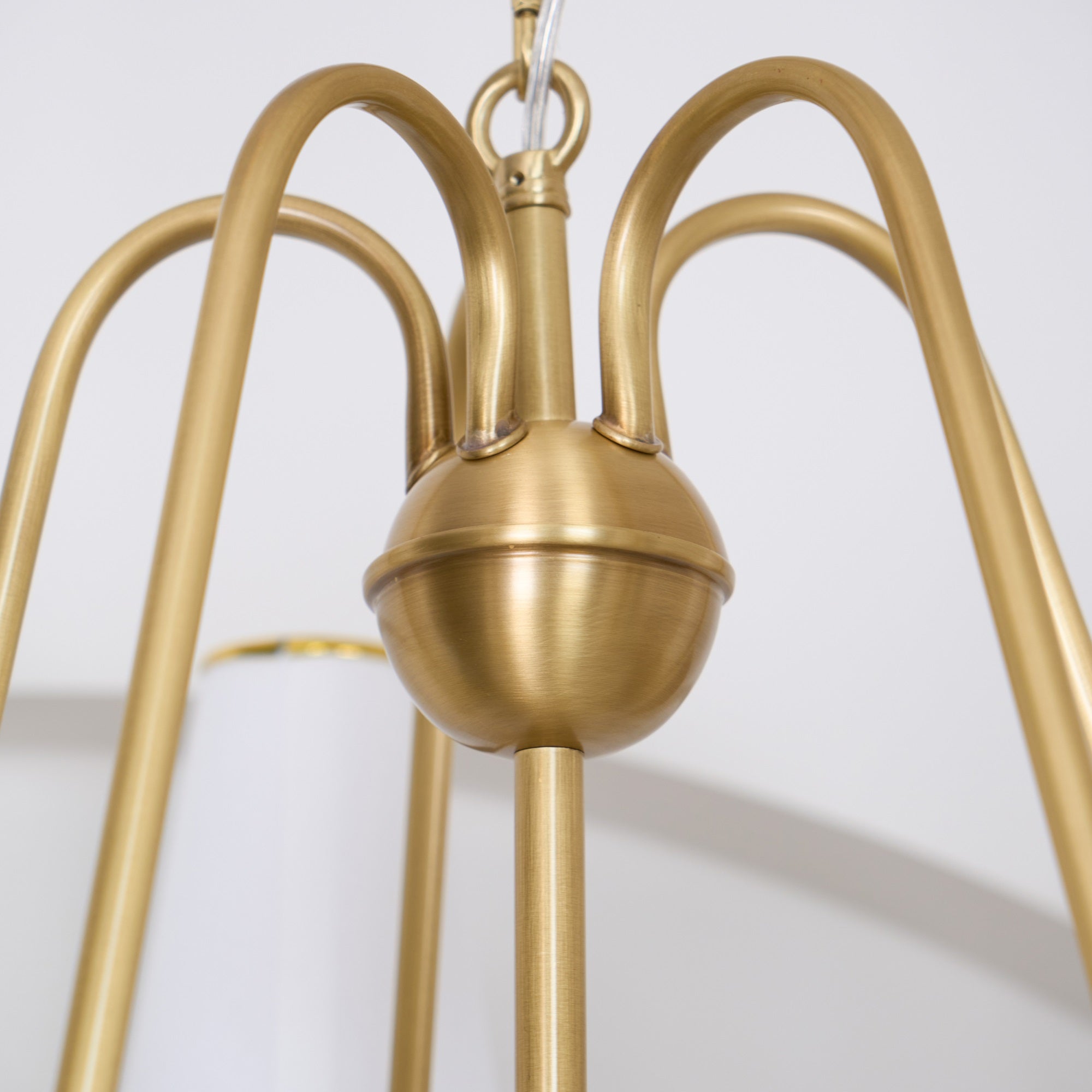 Elirora Elegance Vintage Brass Fabric Chandelier
