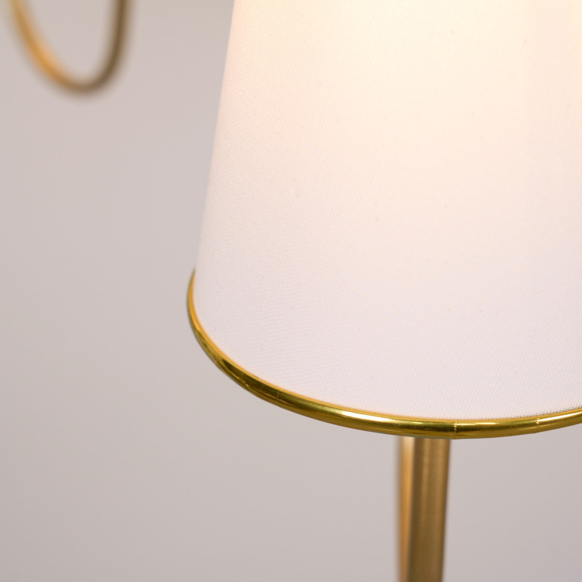 Elirora Elegance Vintage Brass Fabric Chandelier - Neutral Decor