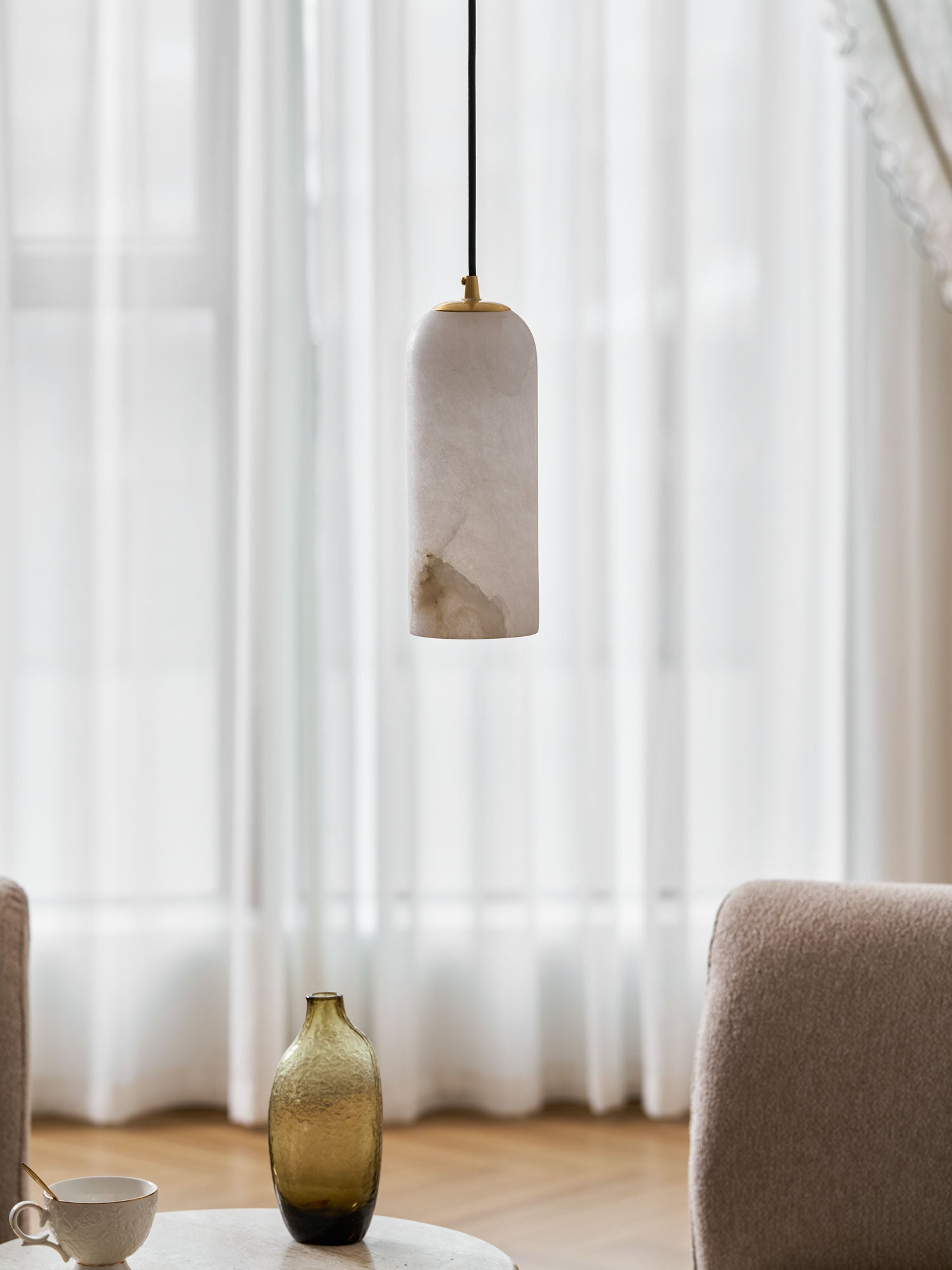 Willowmont Alabaster Pendant Light