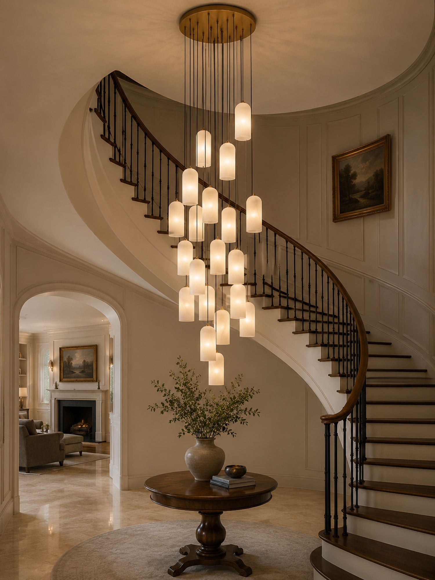 Willowmont Alabaster Pendant Light