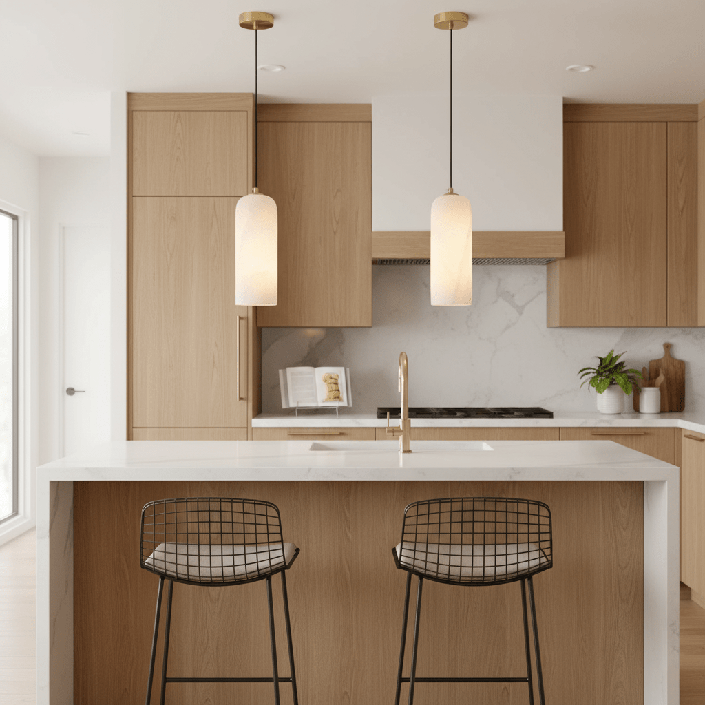 Willowmont Alabaster Pendant Light