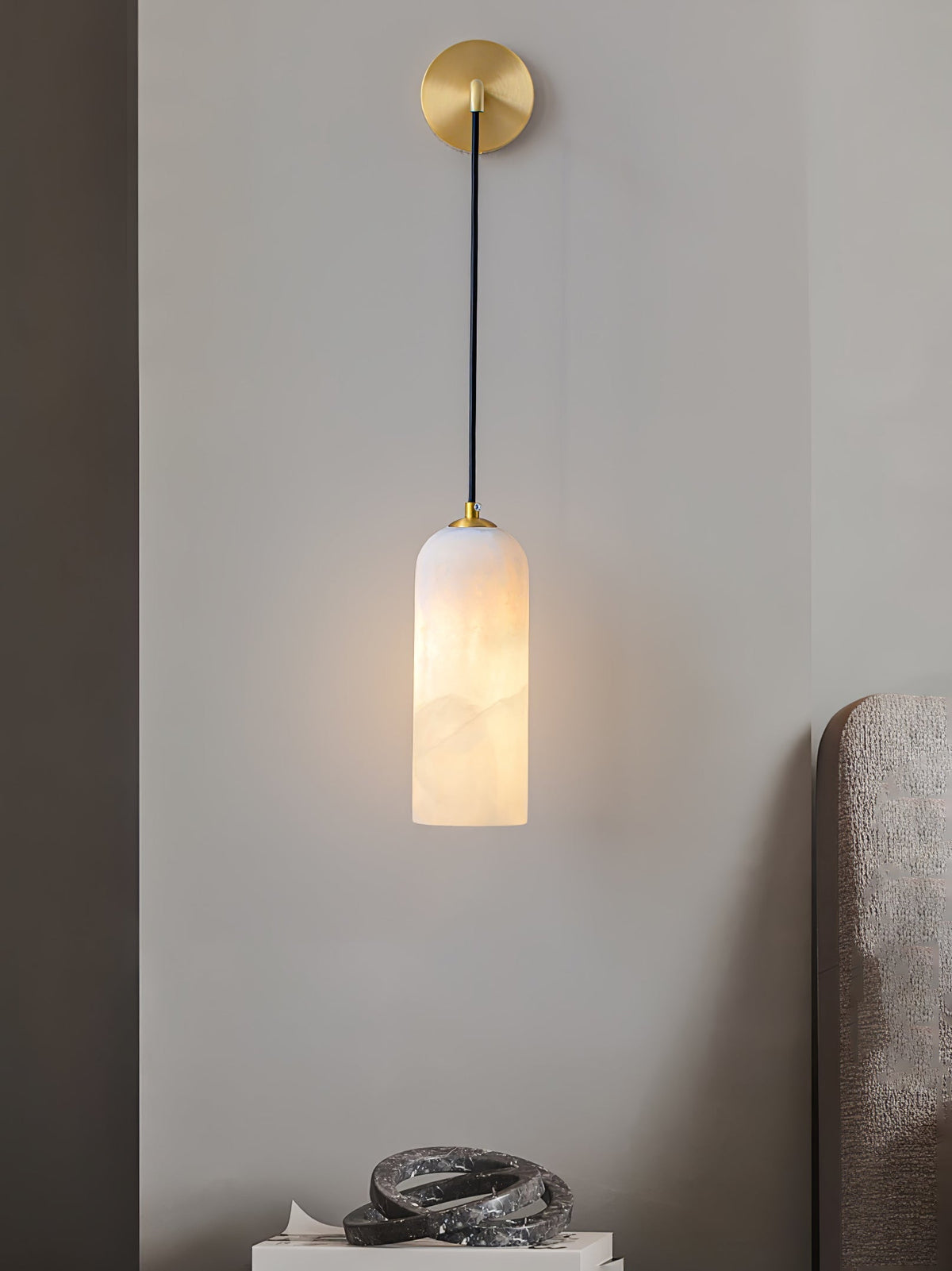Vaelara Pendant Alabaster Wall Light