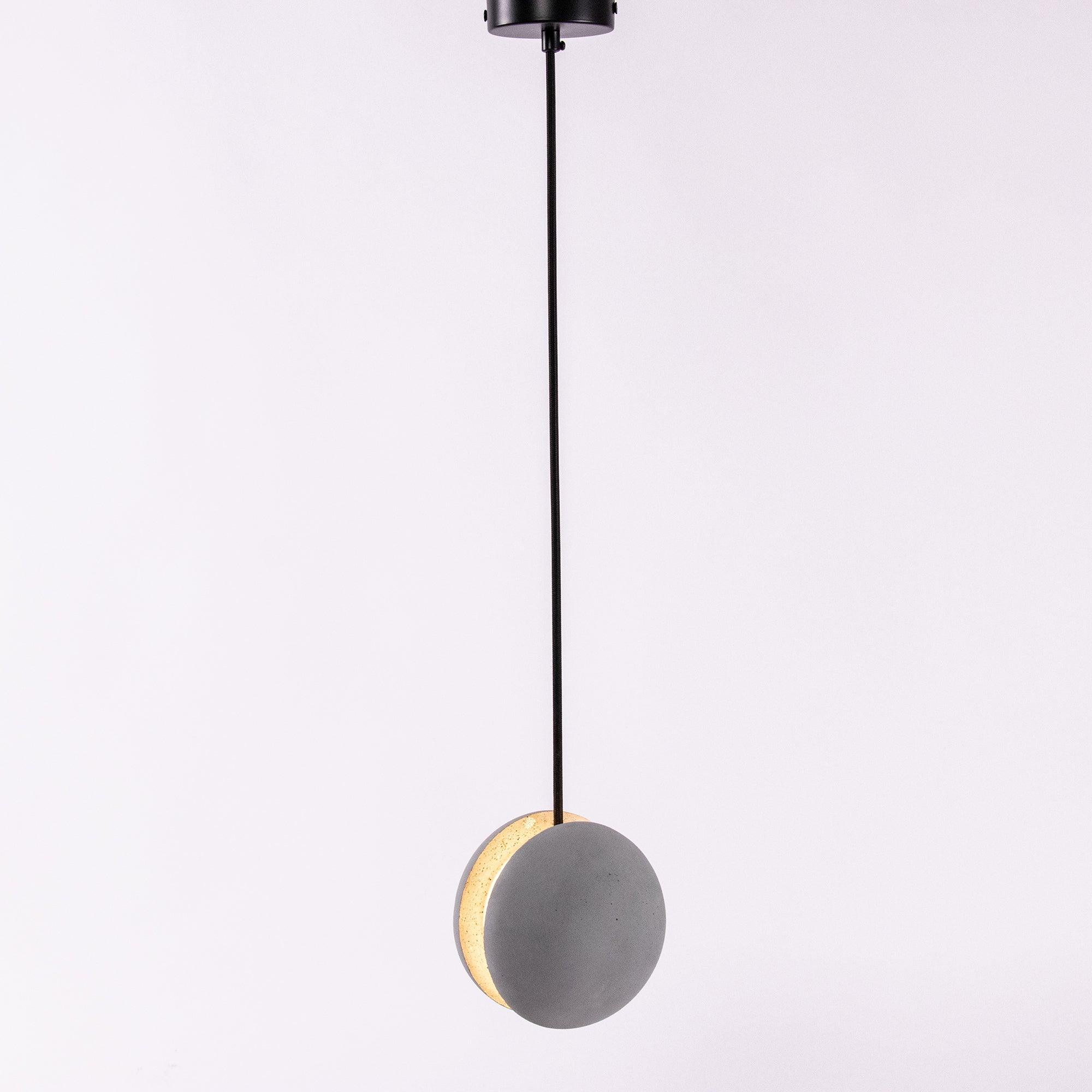 Umi Pendant Lamp Concrete Sphere Moon Minimalist