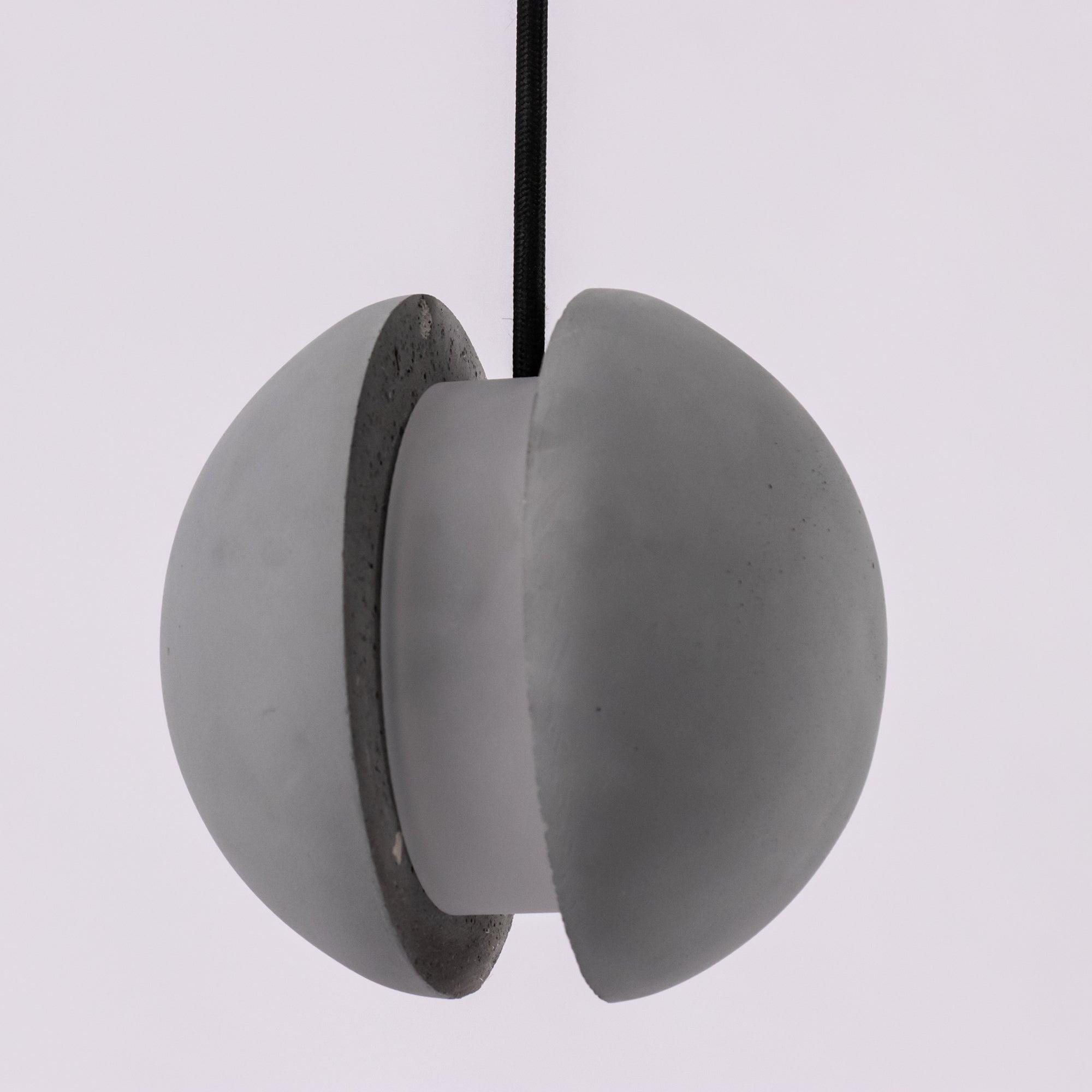 Umi Pendant Lamp Concrete Sphere Moon Minimalist