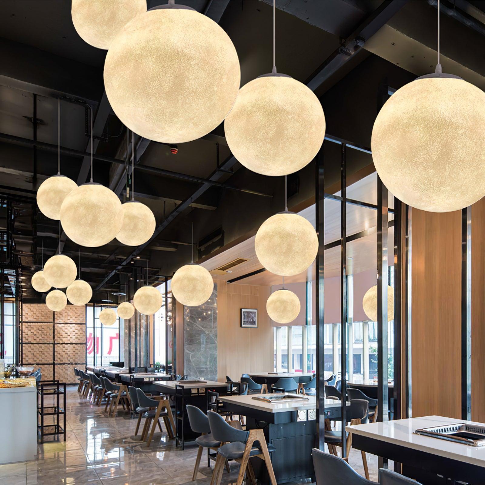 Miralaine Pendant Lamp Moon Shaped for Living Room