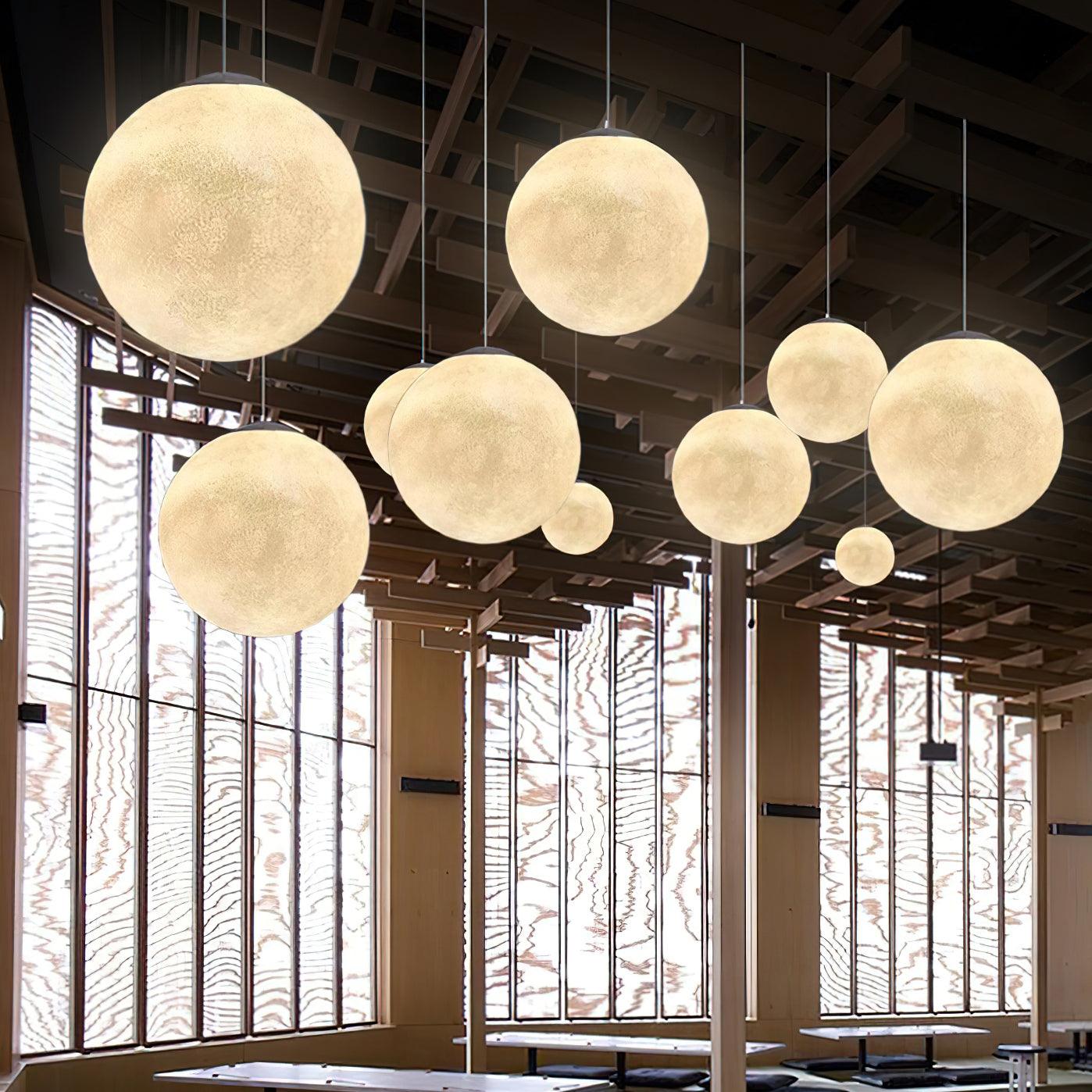 Miralaine Pendant Lamp Moon Shaped for Living Room