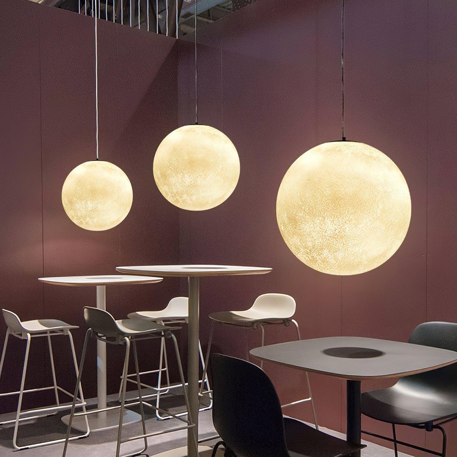 Miralaine Pendant Lamp Moon Shaped for Living Room