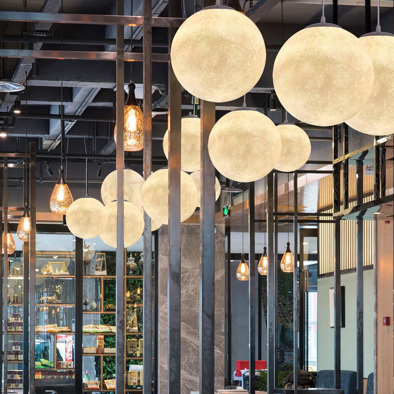 Miralaine Pendant Lamp Moon Shaped for Living Room