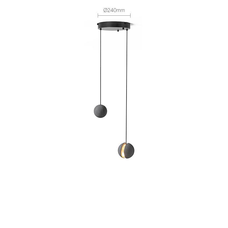 Umi Pendant Lamp Concrete Sphere Moon Minimalist