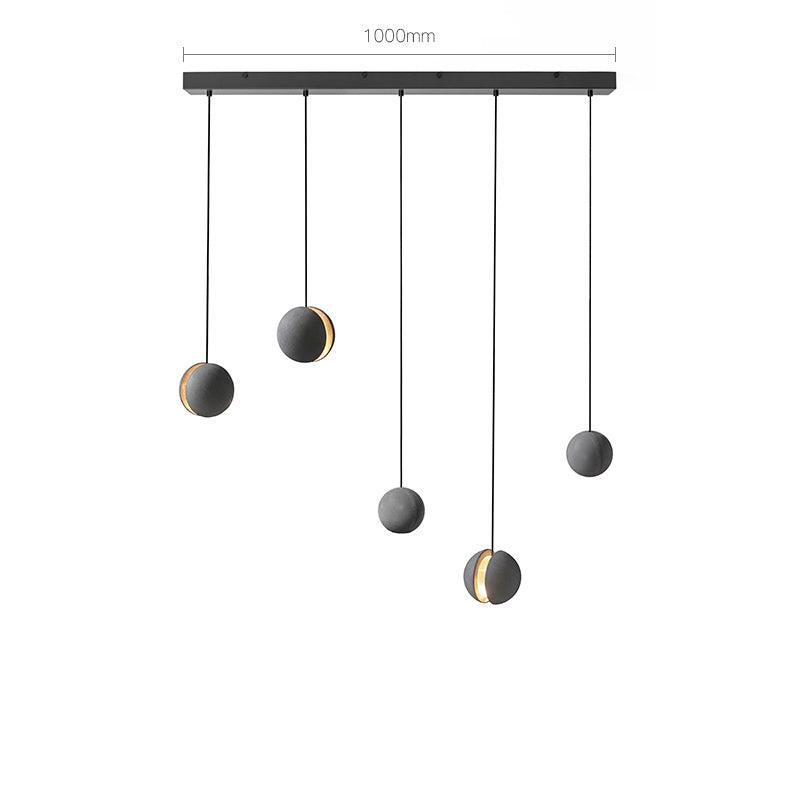 Umi Pendant Lamp Concrete Sphere Moon Minimalist