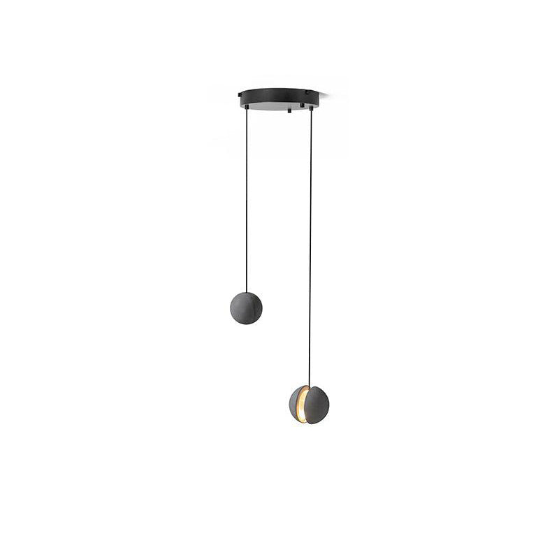 Umi Pendant Lamp Concrete Sphere Moon Minimalist