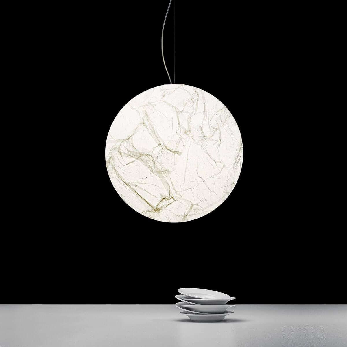 Globe Minimalist Silk Pendant Lamp