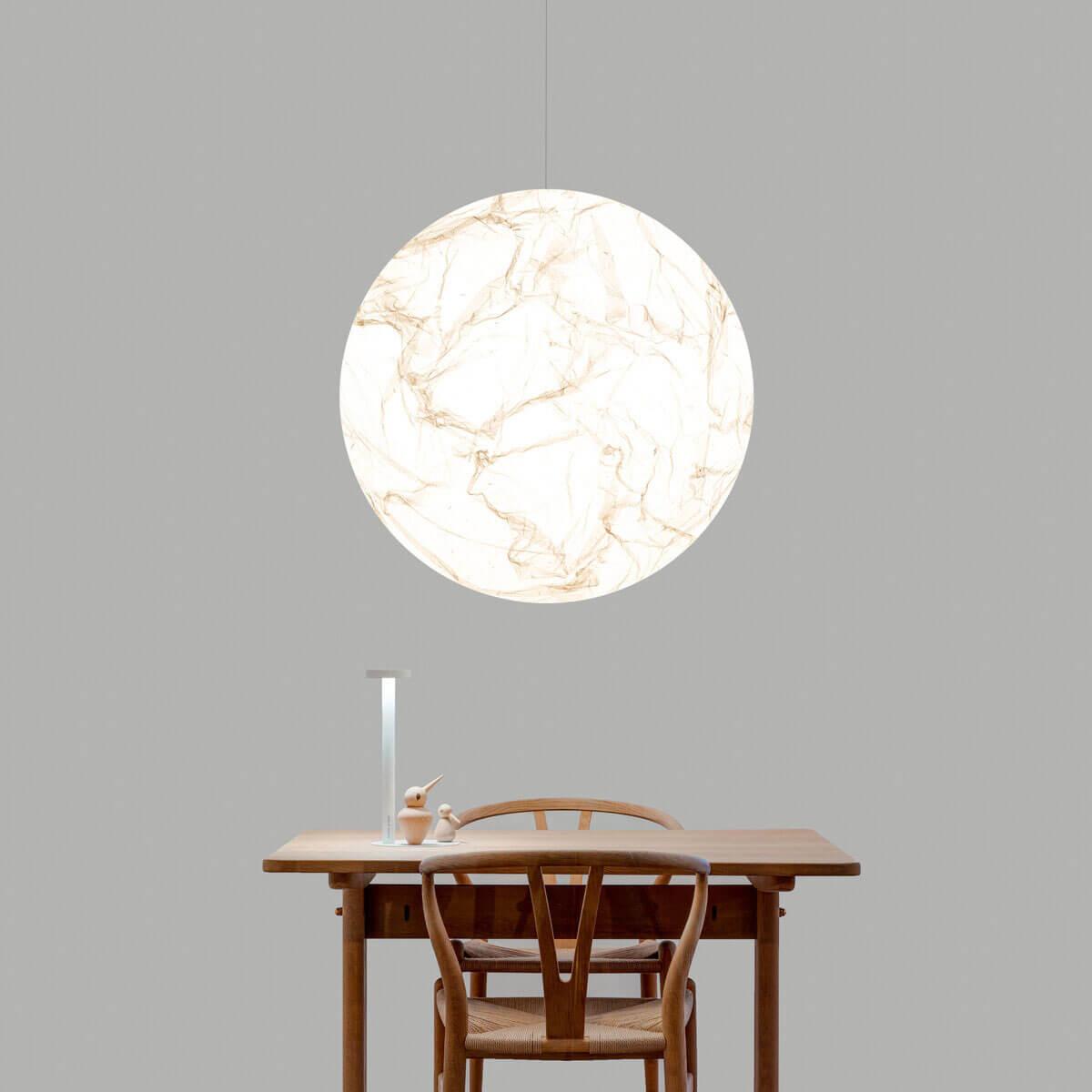 Globe Minimalist Silk Pendant Lamp