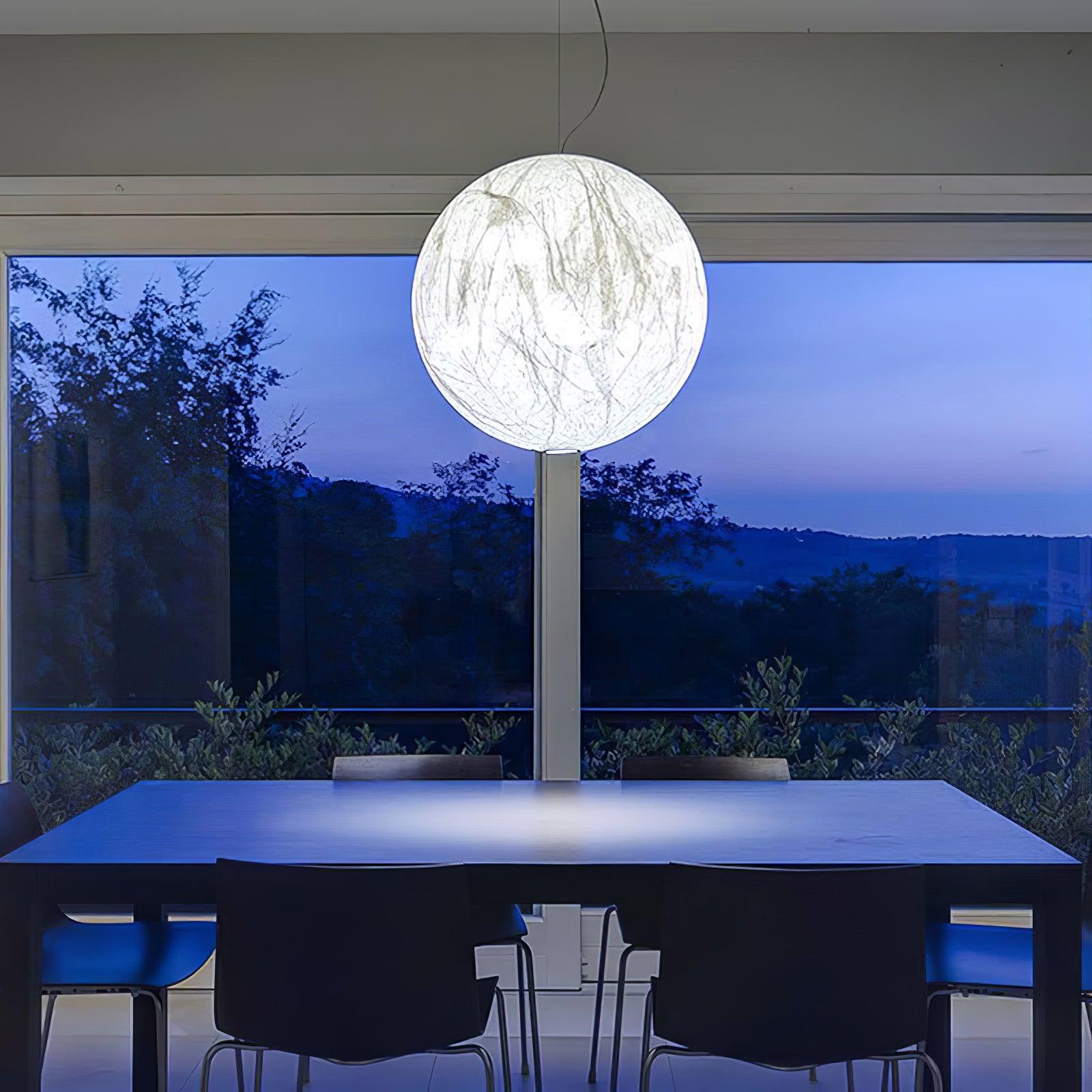Globe Minimalist Silk Pendant Lamp