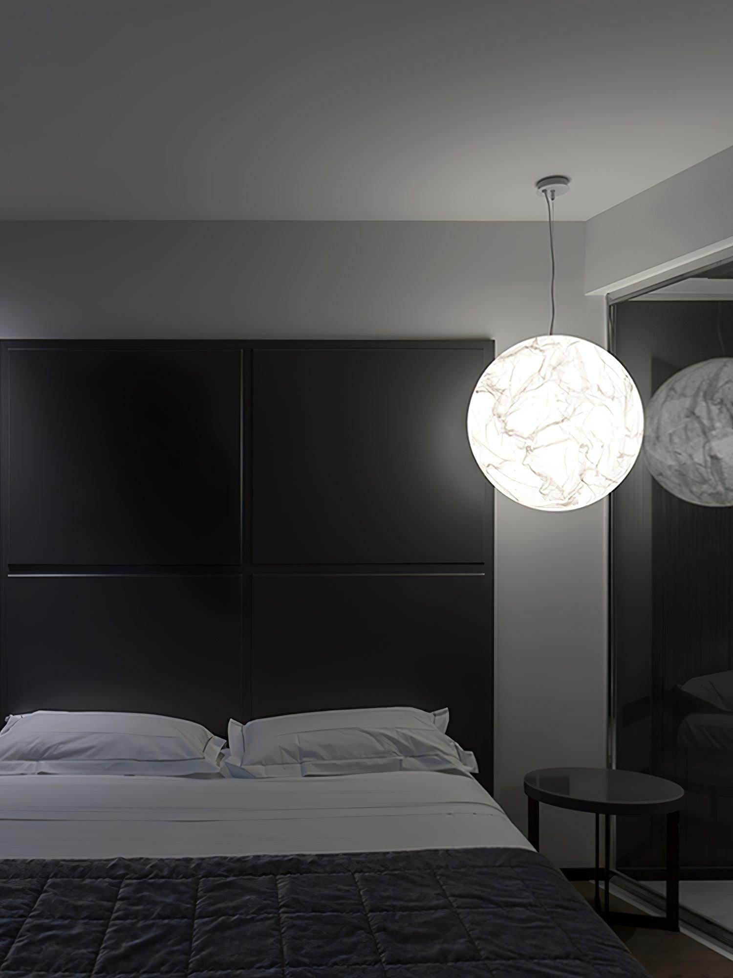 Globe Minimalist Silk Pendant Lamp
