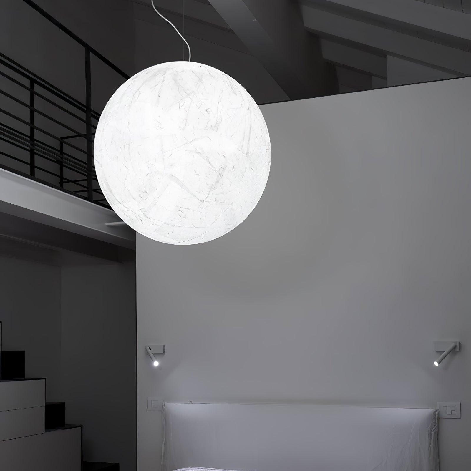 Globe Minimalist Silk Pendant Lamp