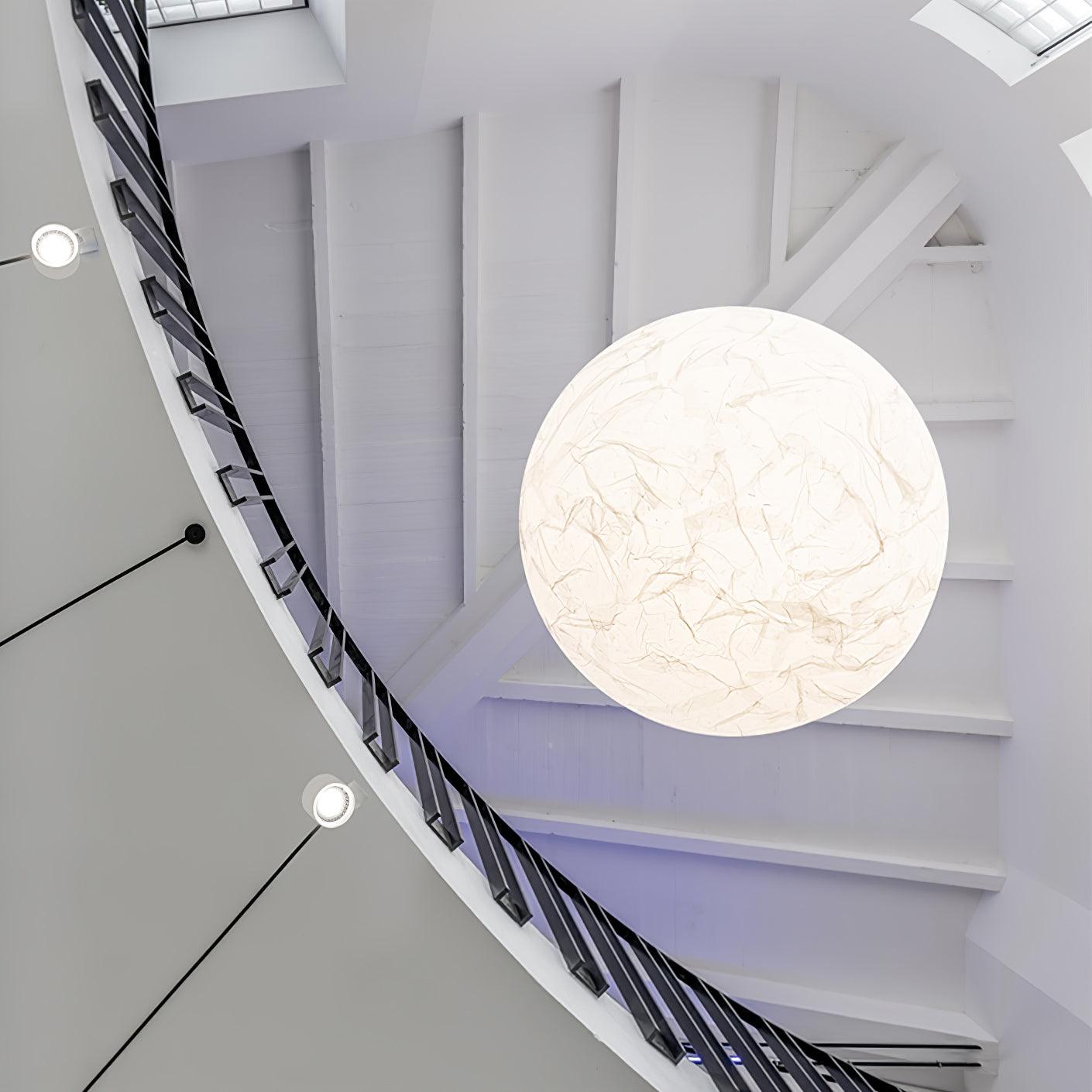 Globe Minimalist Silk Pendant Lamp