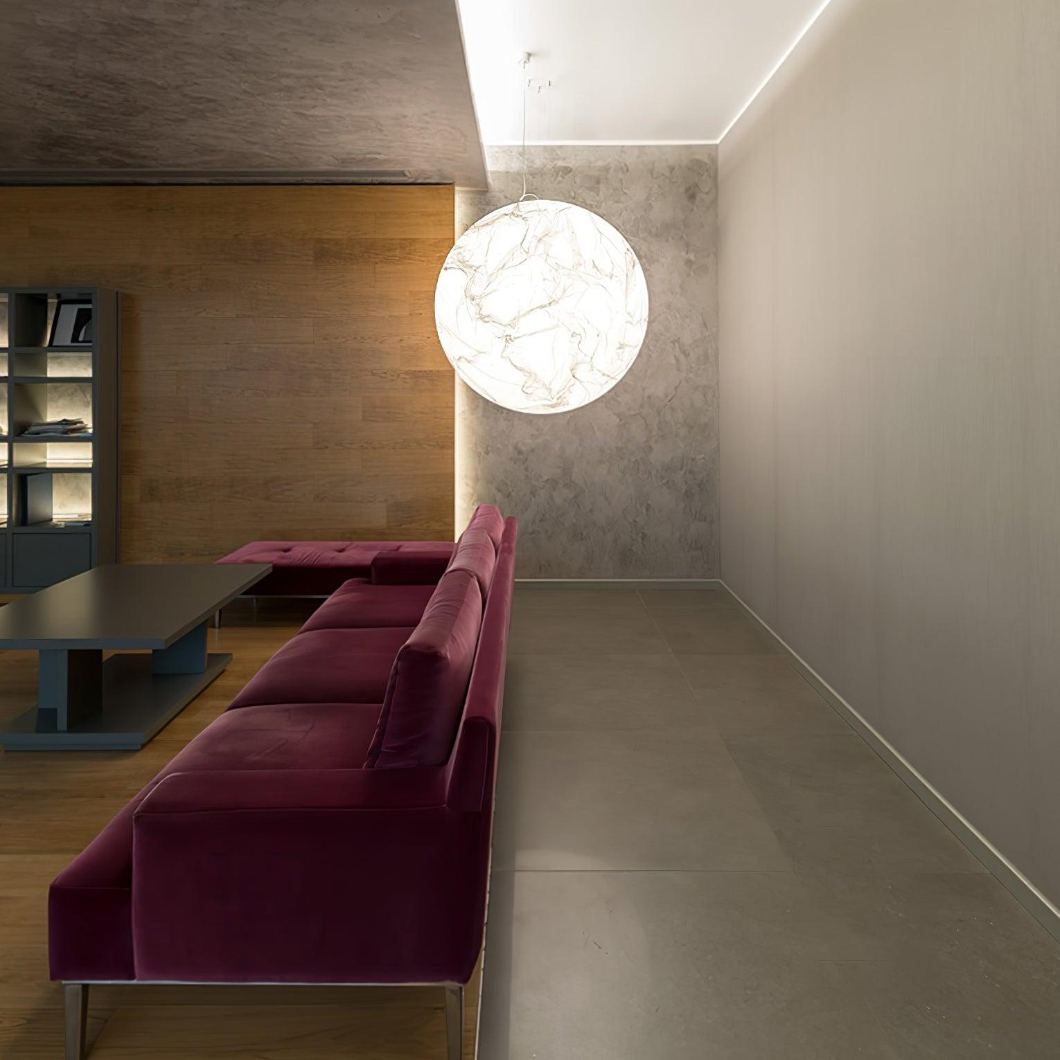 Globe Minimalist Silk Pendant Lamp