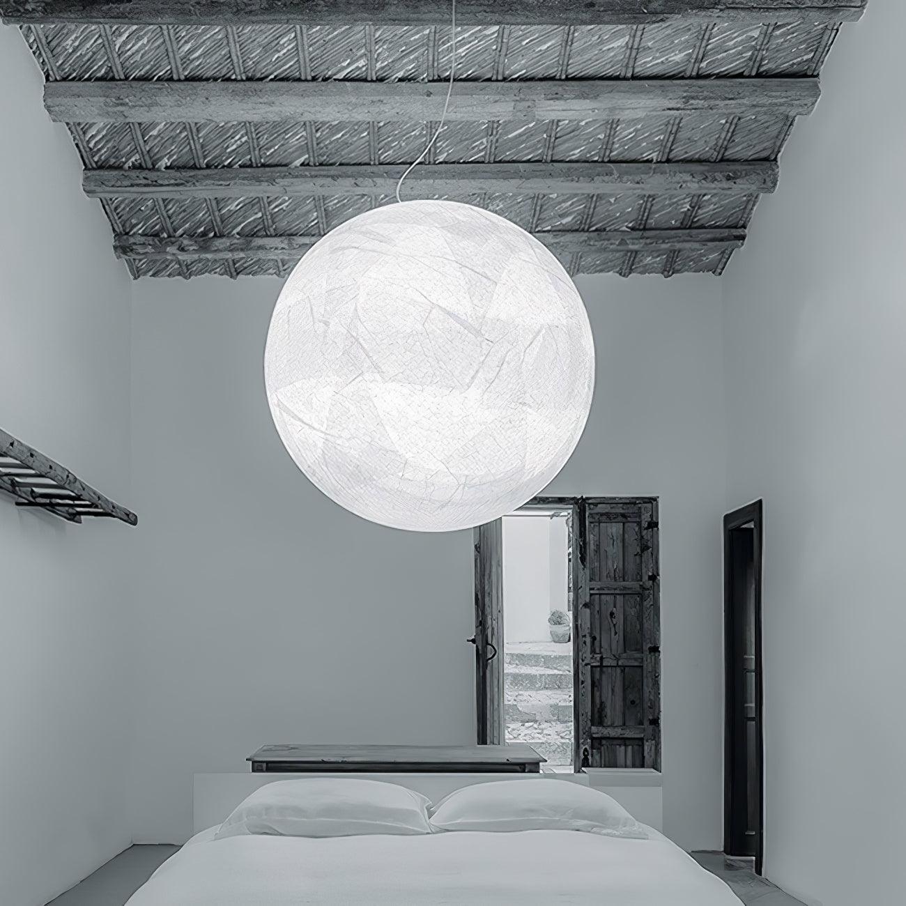 Globe Minimalist Silk Pendant Lamp