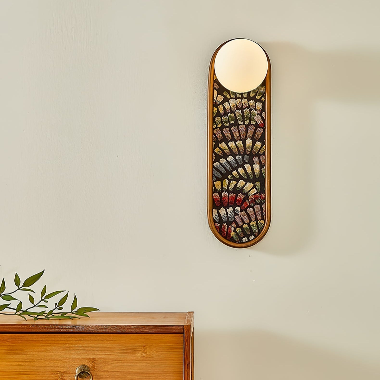 Uzorus Premium Nordic Art Fabric Wall Light