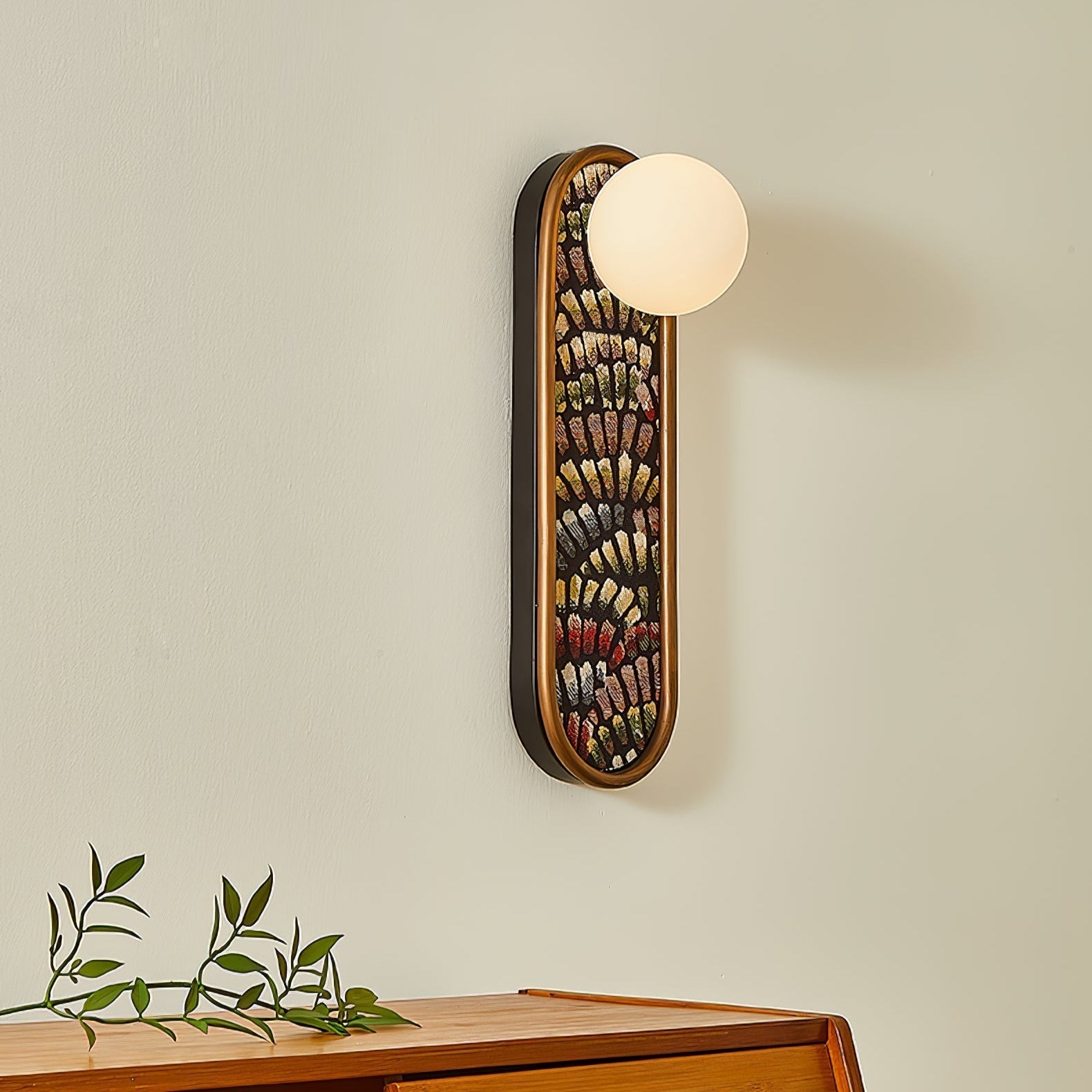 Uzorus Premium Nordic Art Fabric Wall Light