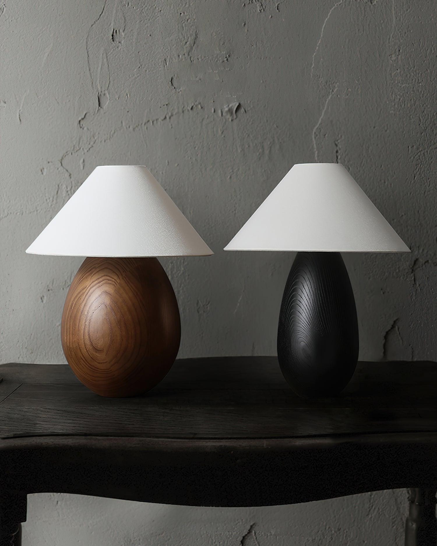 Orbace Wood Natural Table Lamp