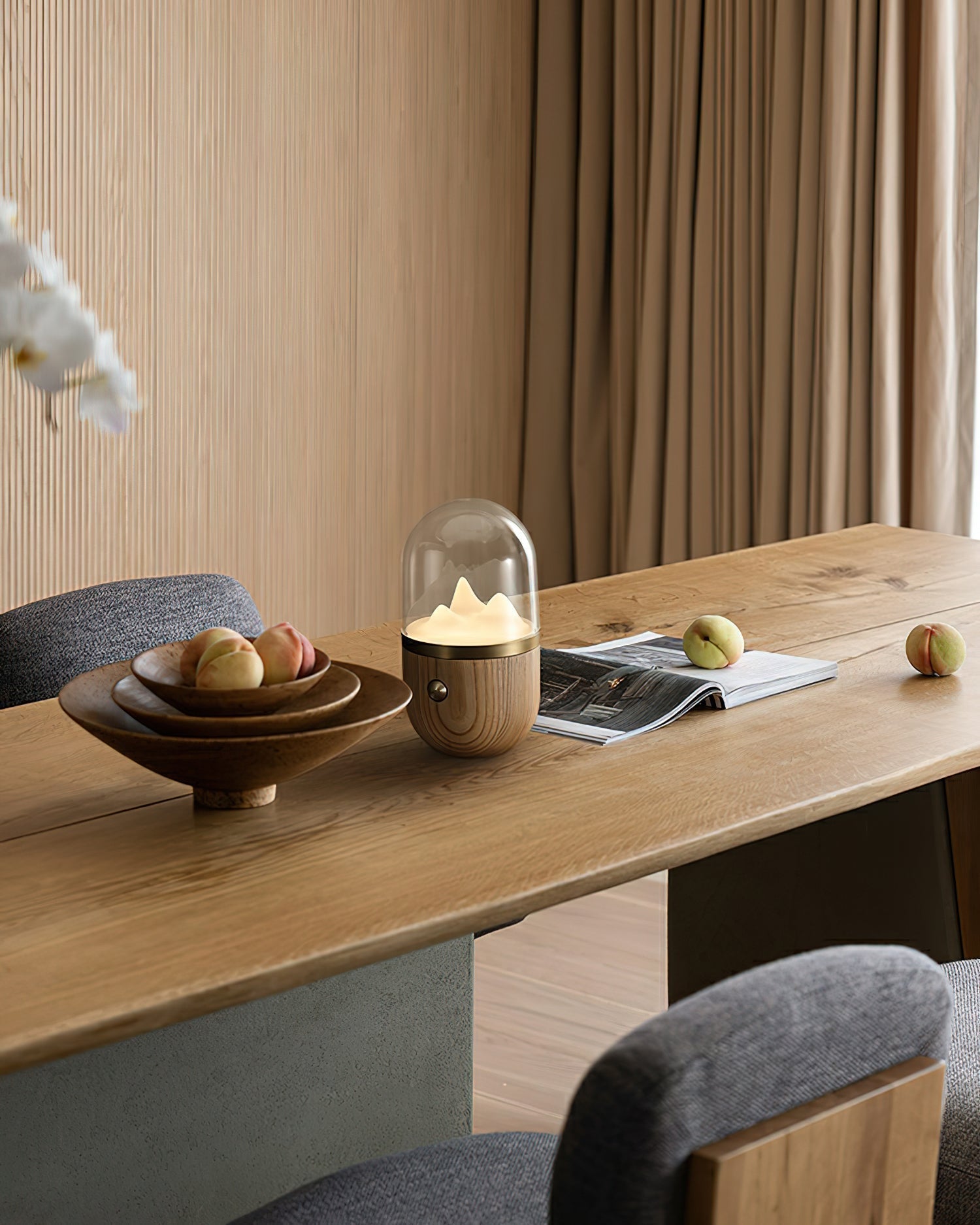 Glacio Mountain Peak Night Table Lamp