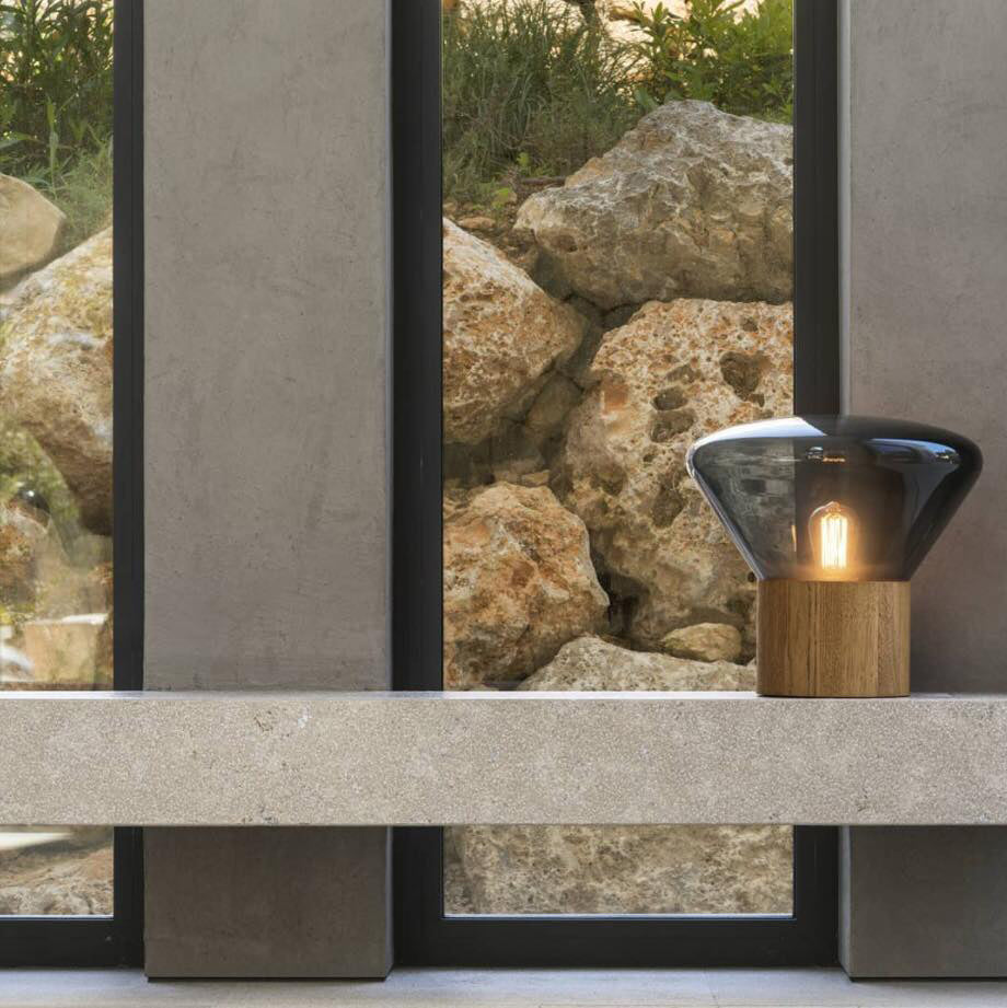 Sylirella Minimalist Wood Table Lamp