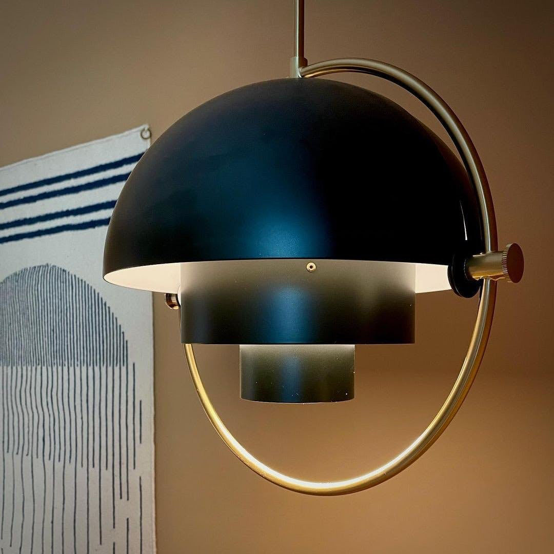 Miruaine Pendant Lamp Deformed Ball Golden