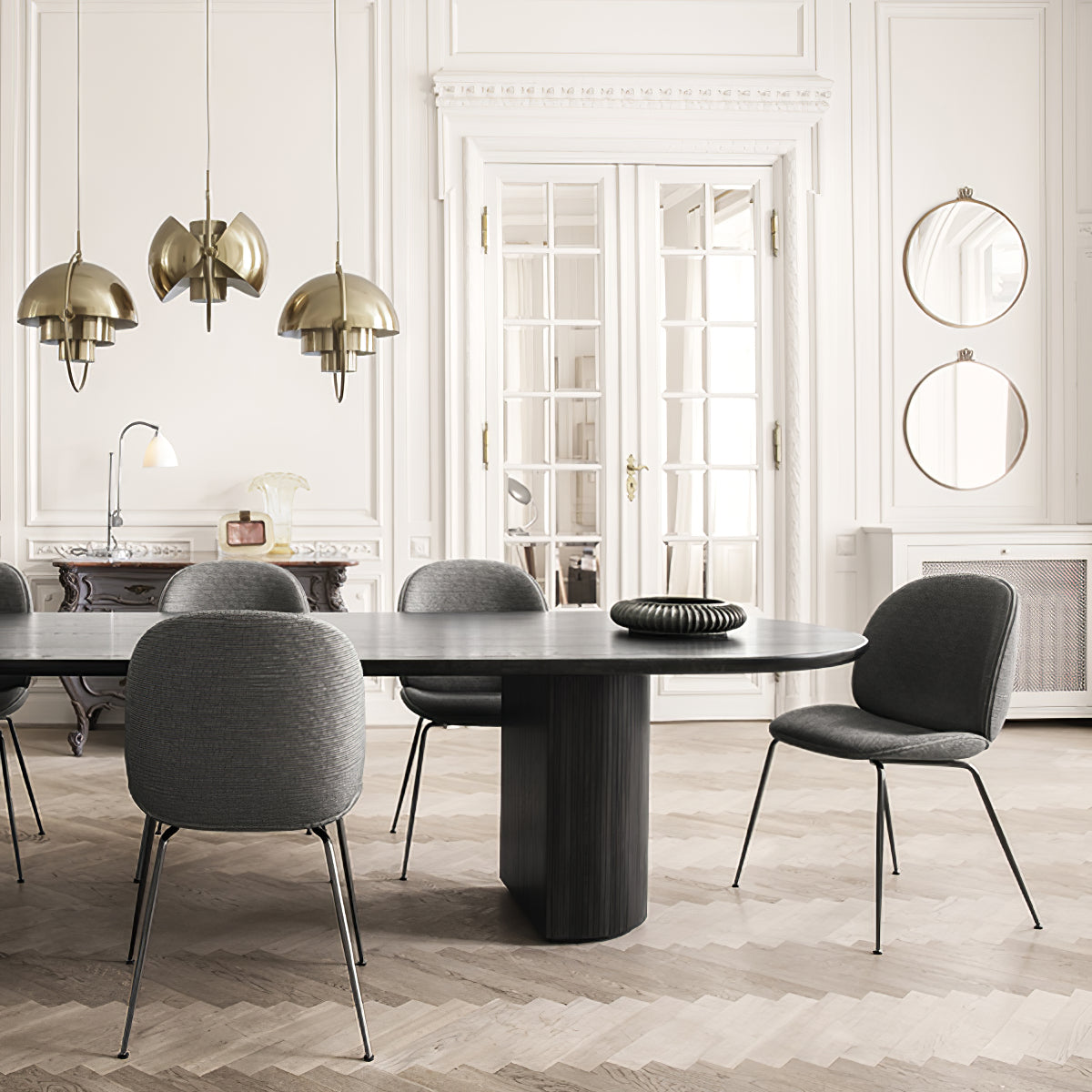 Miruaine Pendant Lamp Deformed Ball Golden