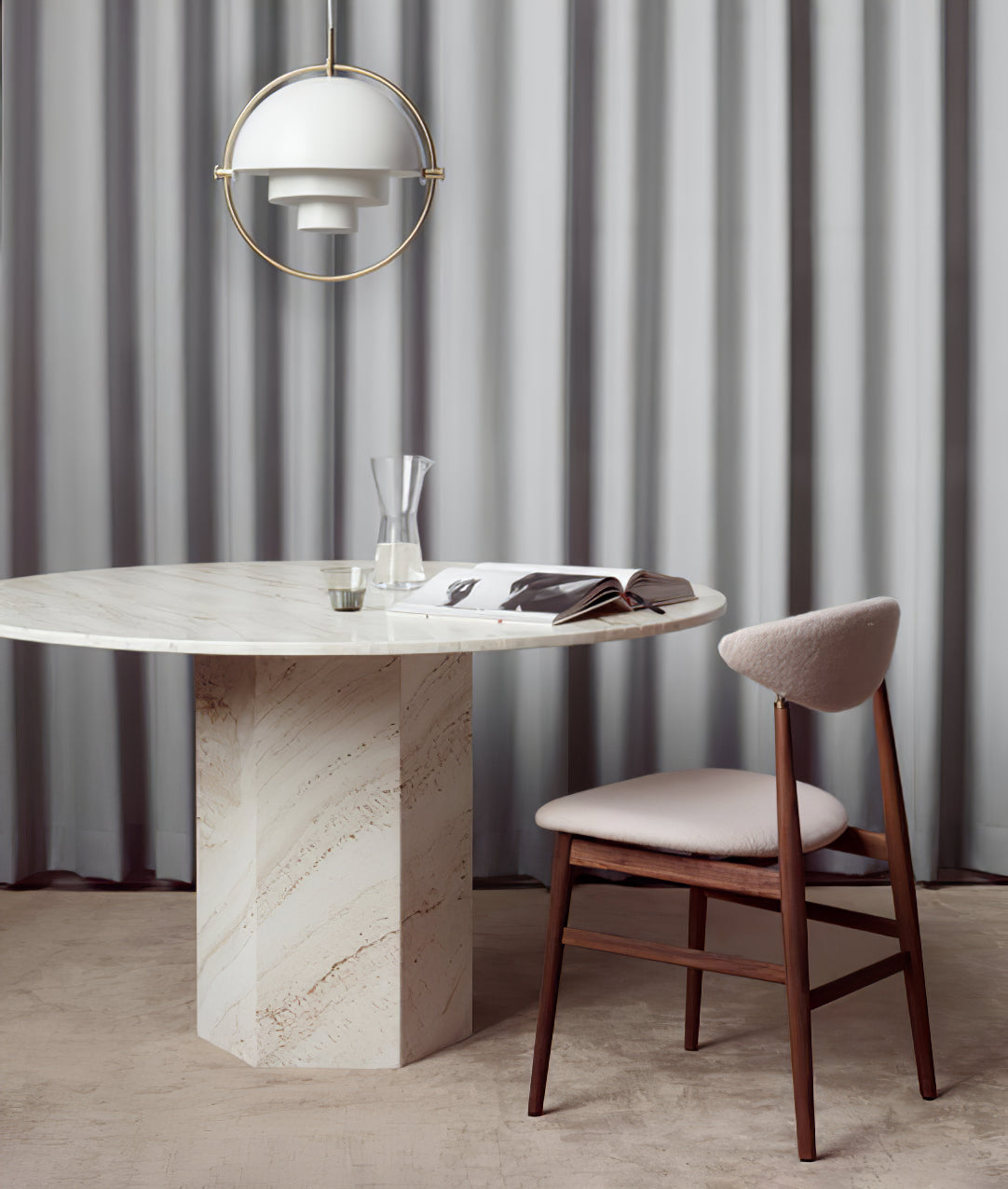 Miruaine Pendant Lamp Deformed Ball Golden