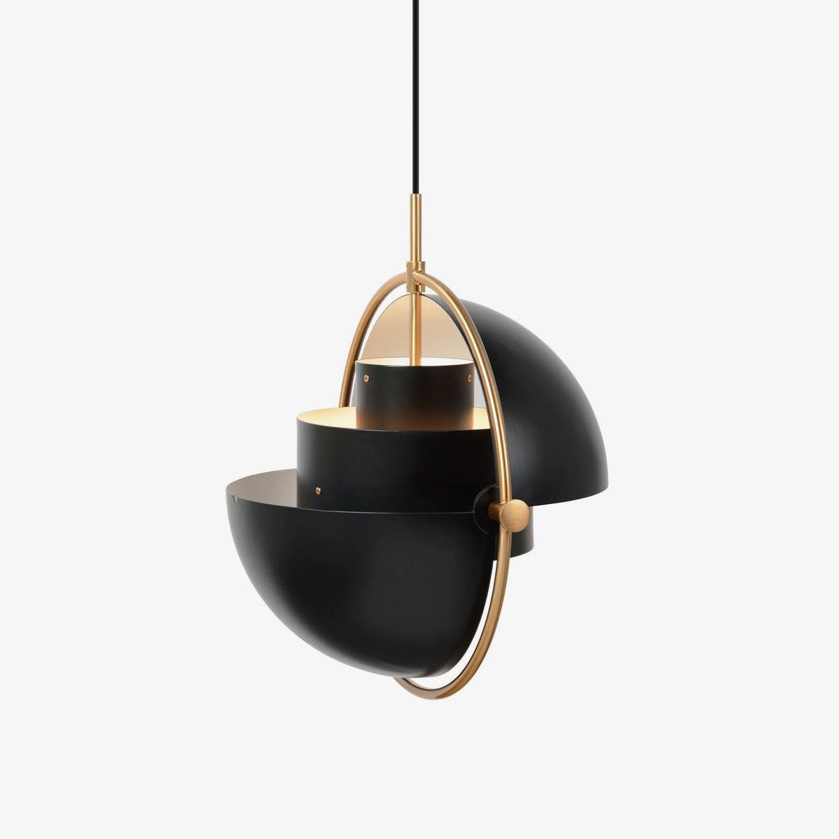 Miruaine Pendant Lamp Deformed Ball Golden