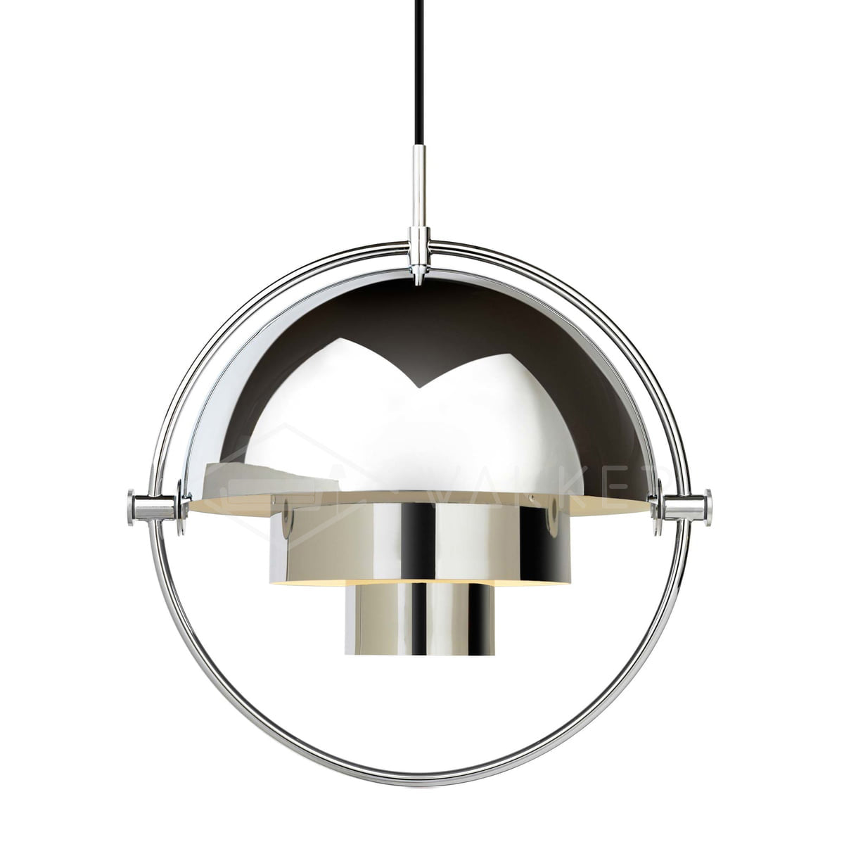 Miruaine Pendant Lamp Deformed Ball Golden