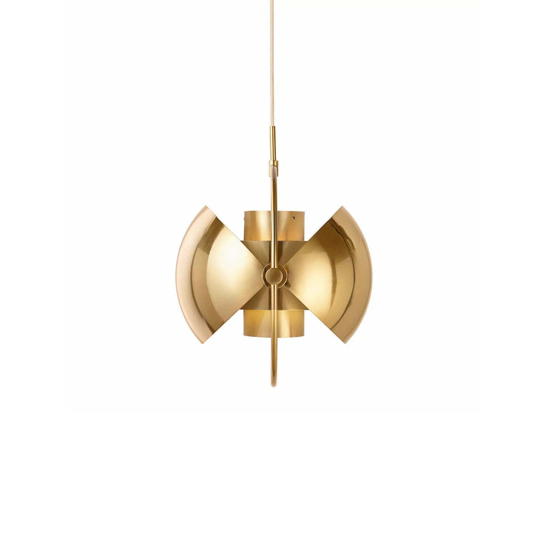 Miruaine Pendant Lamp Deformed Ball Golden