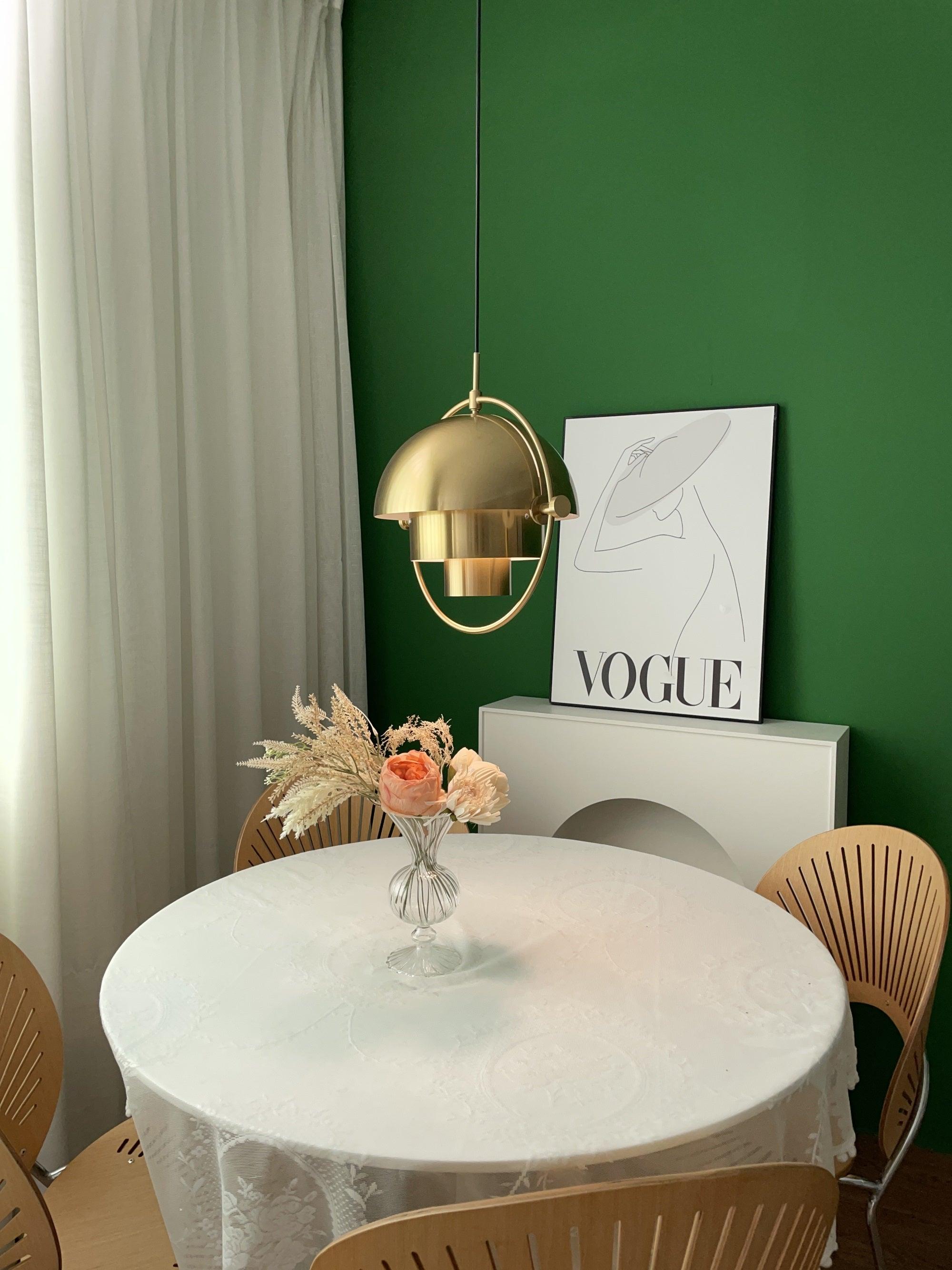 Miruaine Pendant Lamp Deformed Ball Golden