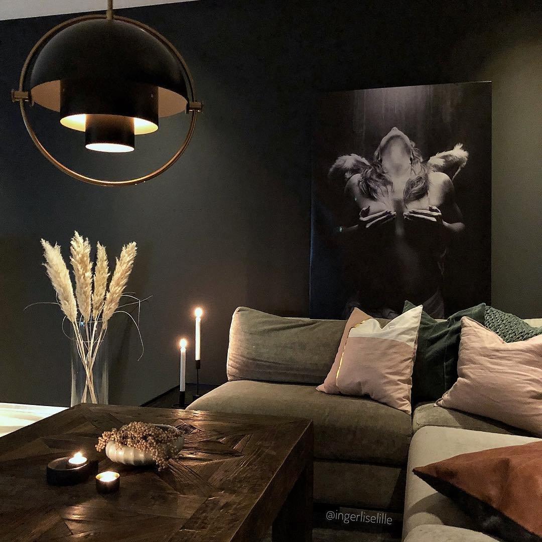 Miruaine Pendant Lamp Deformed Ball Golden