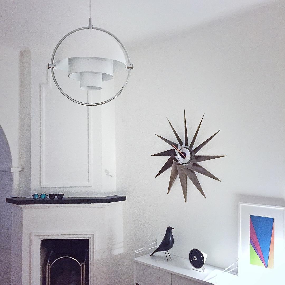 Miruaine Pendant Lamp Deformed Ball Golden