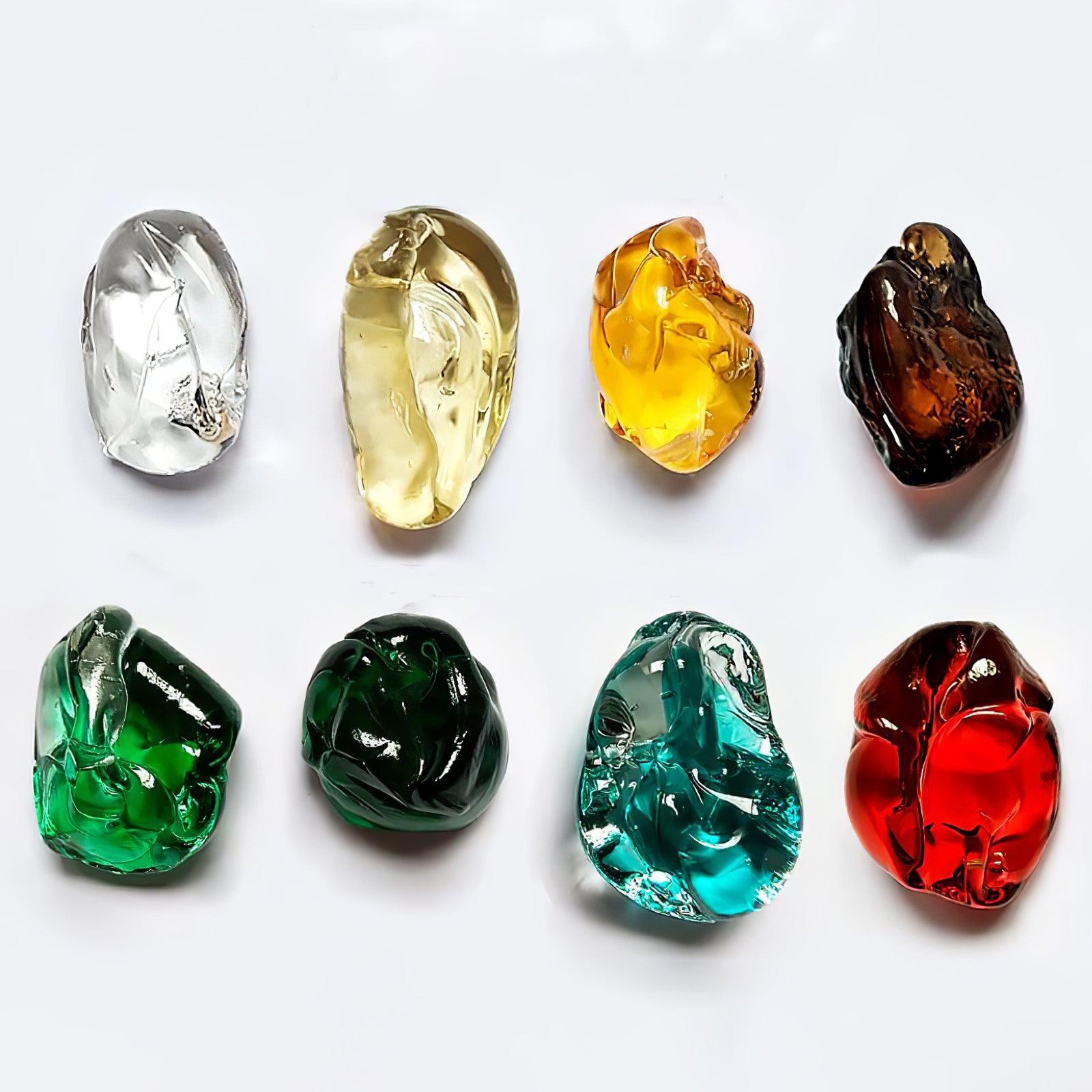 Polychrome Mineral Quartz Cascade Chandelier