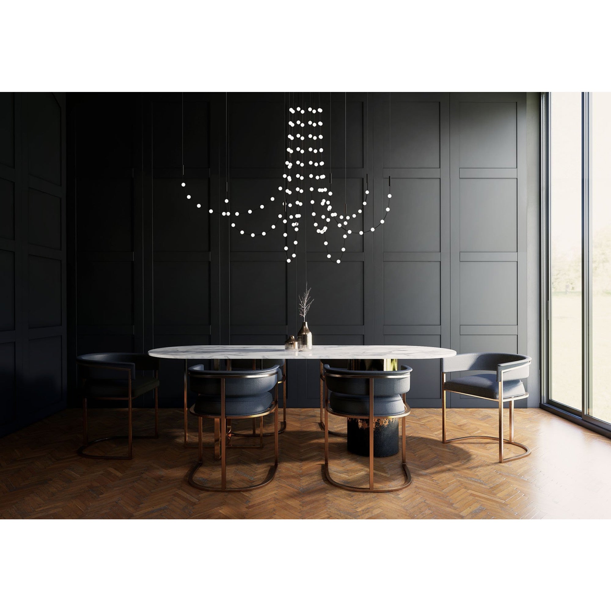 Constellation Matrix Cascade Chandelier