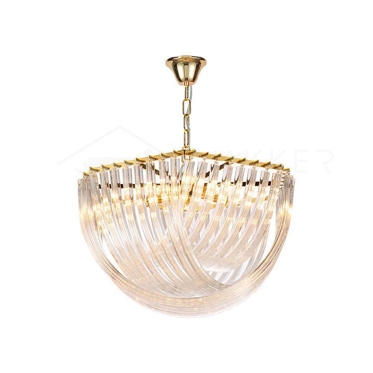 Sylnen Chandelier Clear Curved Tiered