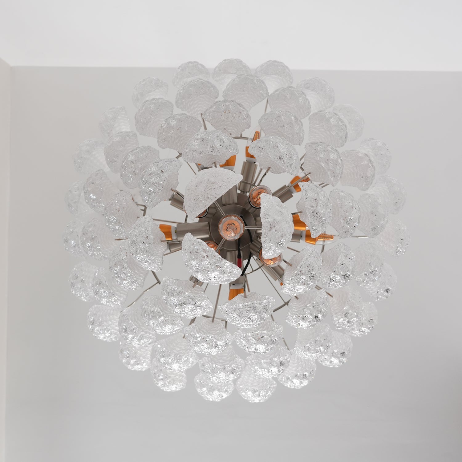 Lioralella Chandelier Clear Droplets Murano Glass Waterfall Diamond