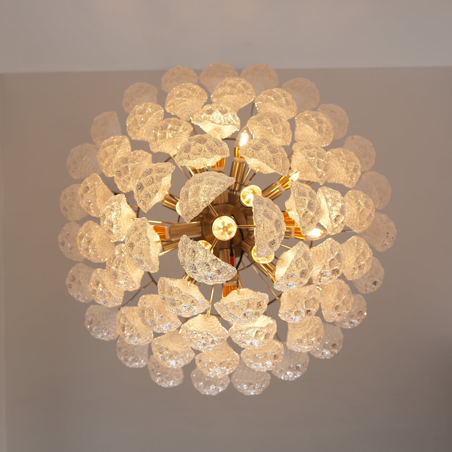 Lioralella Chandelier Clear Droplets Murano Glass Waterfall Diamond