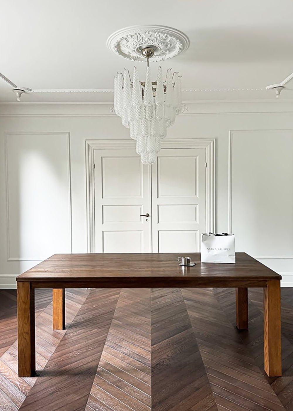 Lioralella Chandelier Clear Droplets Murano Glass Waterfall Diamond
